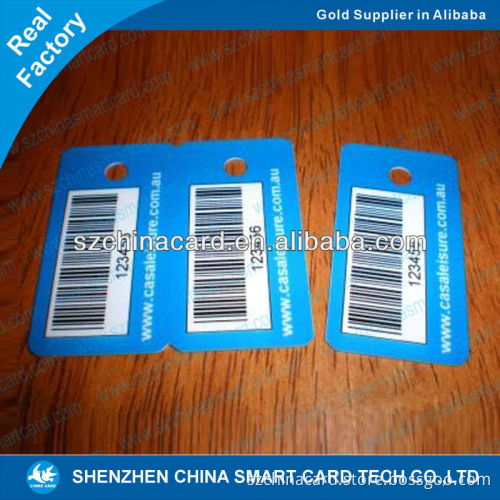 CR80 Whole Size Plastic PVC 3 up key tags